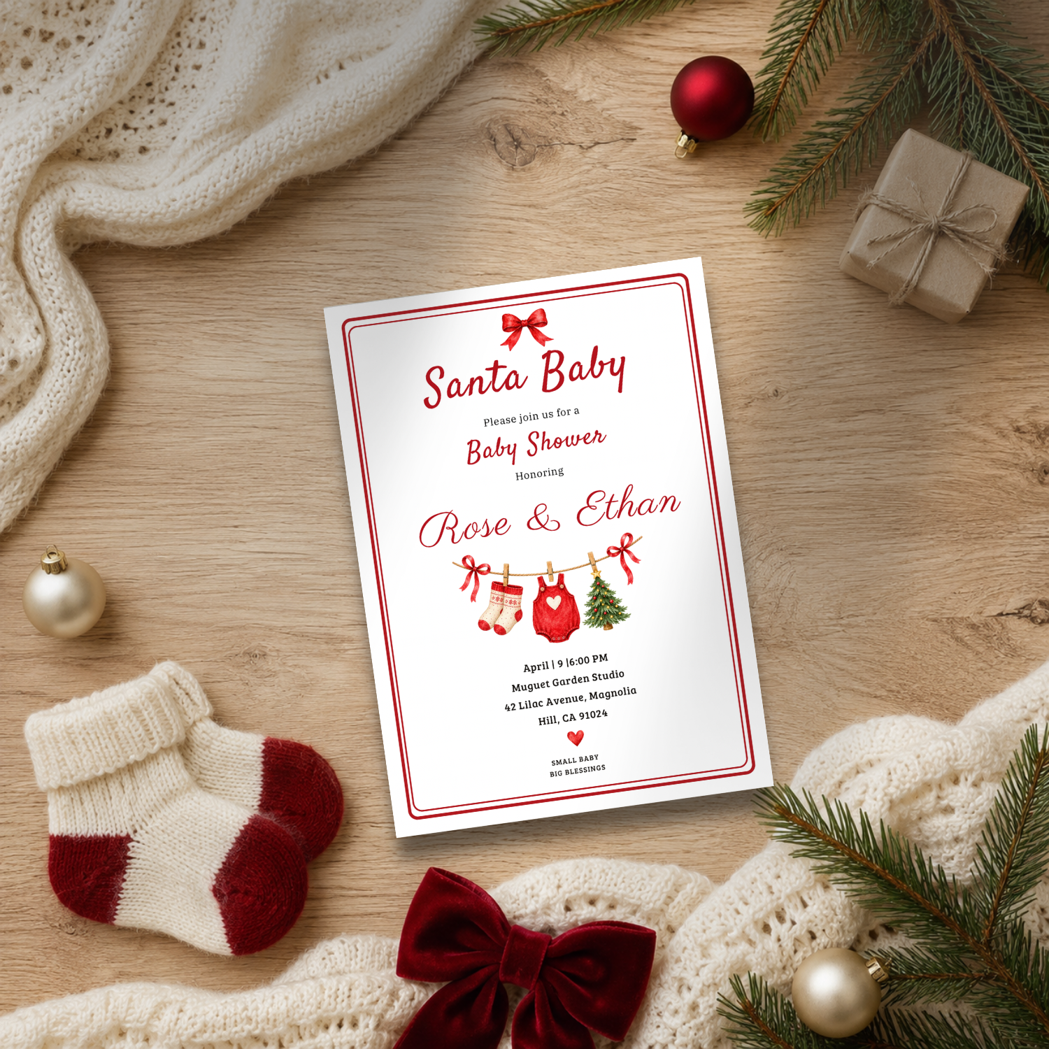 Copy of Copy of We Can Bearly Wait Pink Teddy Bear Baby Shower Invitation ปก - 1.png